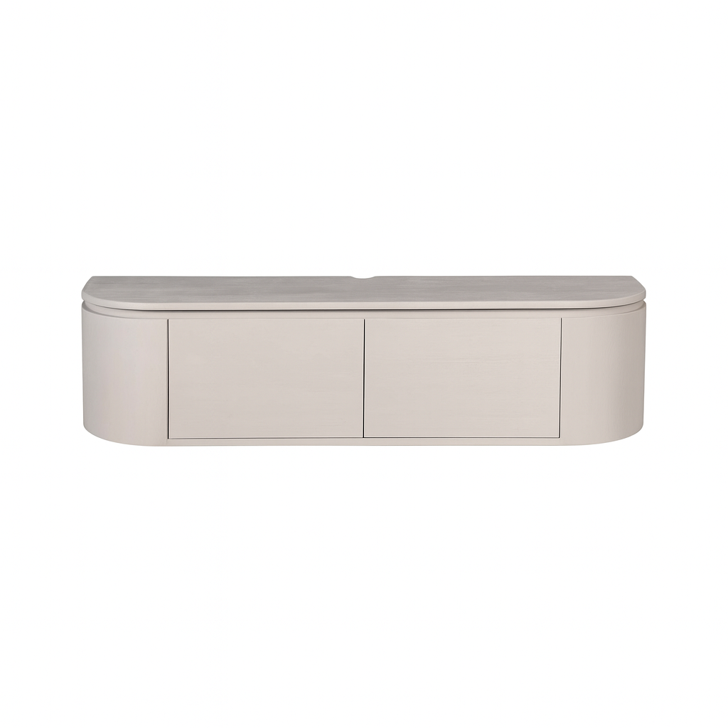 Tv-meubel Excellent | Zwevend | Mangohout Taupe