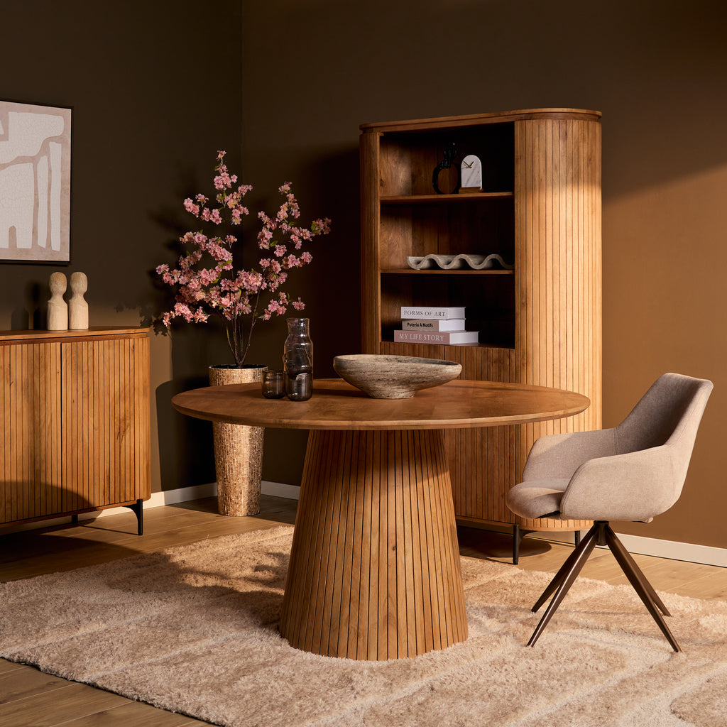 Eettafel Solana | Rond | Mangohout naturel