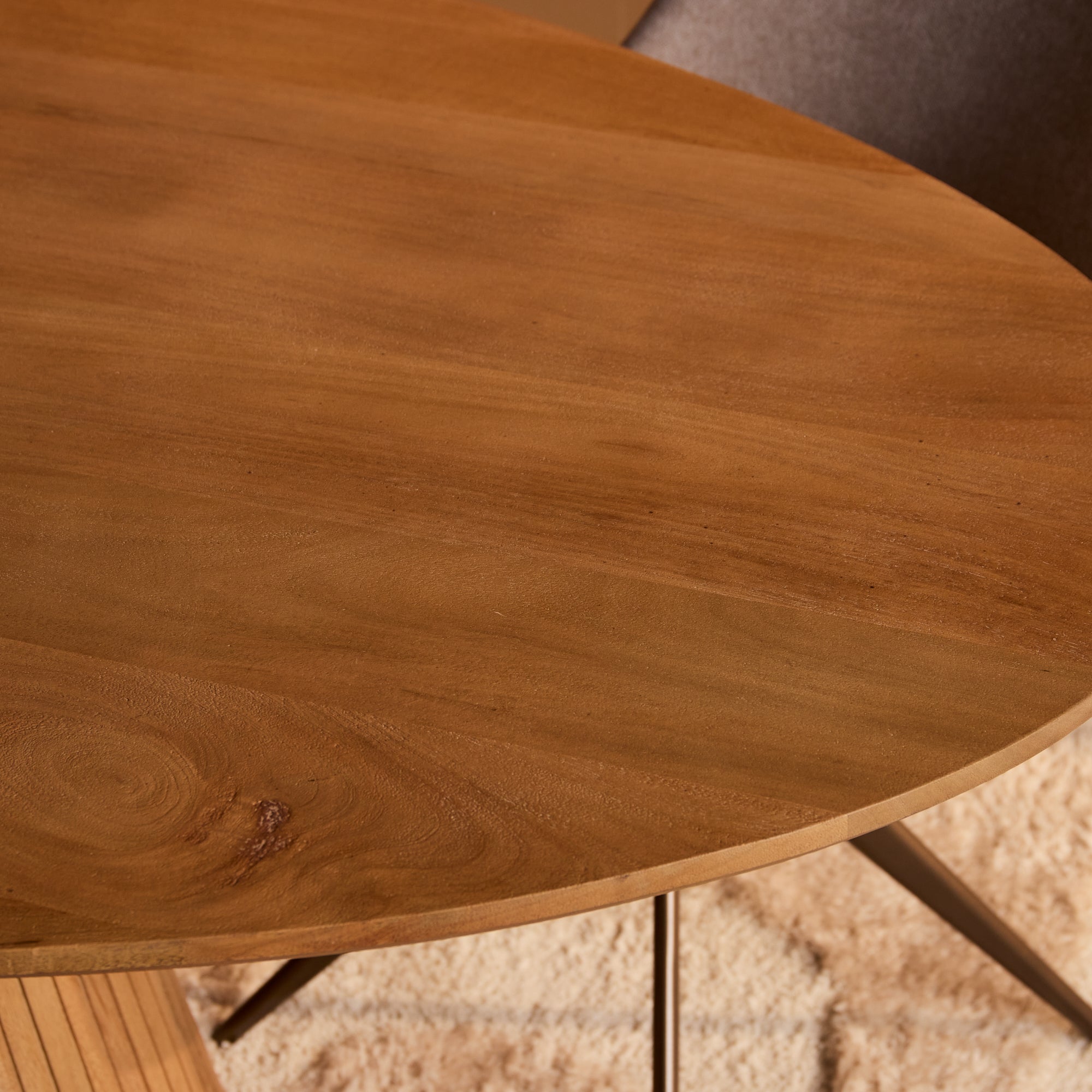 Eettafel Solana | Ovaal | Mangohout naturel