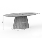 Eettafel Solana | Ovaal | Mangohout naturel