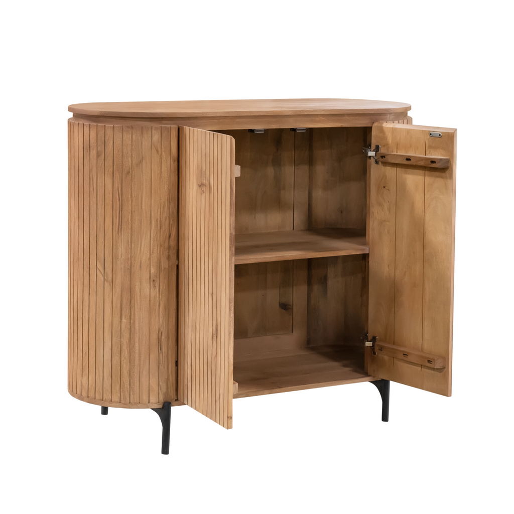 Kabinet Solana | 2-Deurs | Mangohout naturel