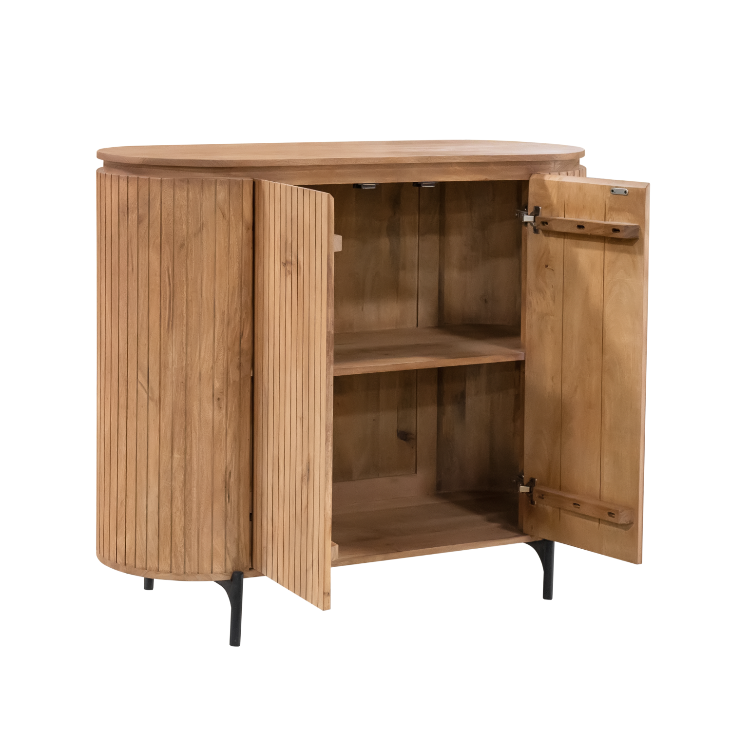 Kabinet Solana | 2-Deurs | Mangohout naturel