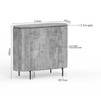 Kabinet Solana | 2-Deurs | Mangohout naturel