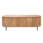 Tv meubel Solana | 3 deurtjes | Mangohout naturel