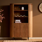 Wandkast Solana | 2 Deurtjes | Mangohout naturel
