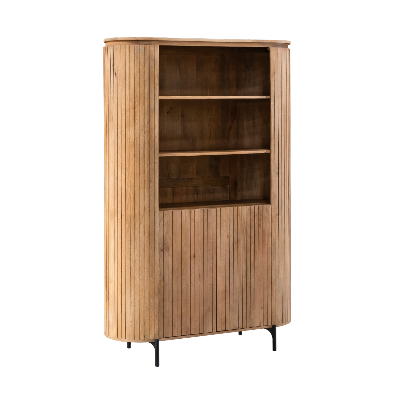 Wandkast Solana | 2 Deurtjes | Mangohout naturel