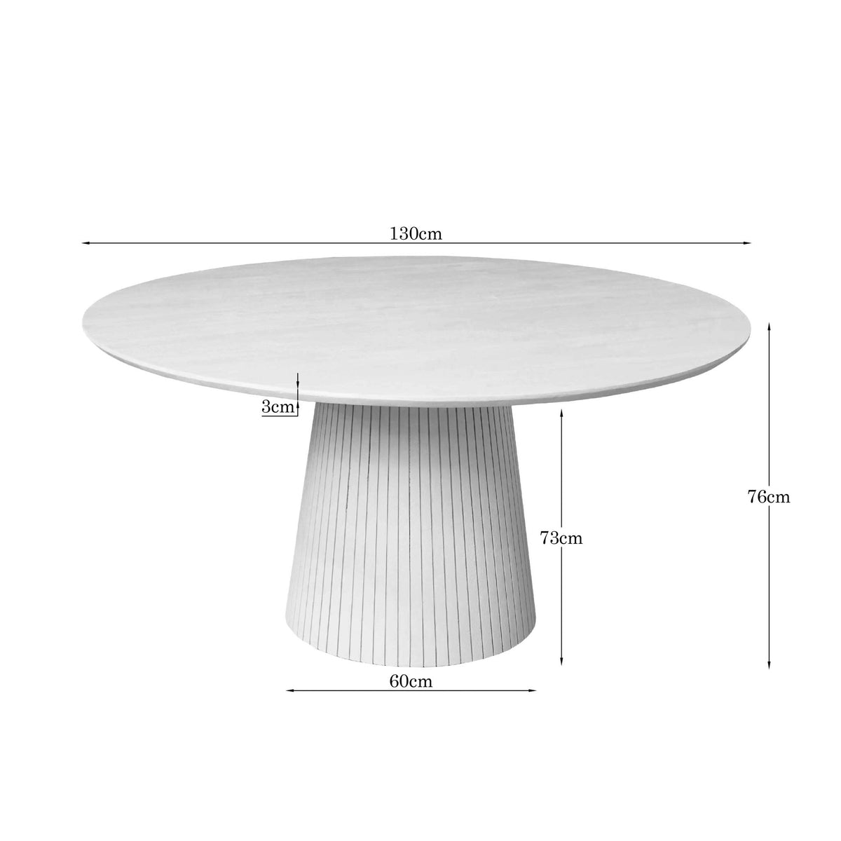 Salontafel Solana Zand Mangohout 50 cm
