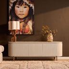 TV-meubel Solana zand mangohout 165 cm