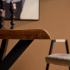 Eettafel Boomstam | Boston | Mangohout & Metaal