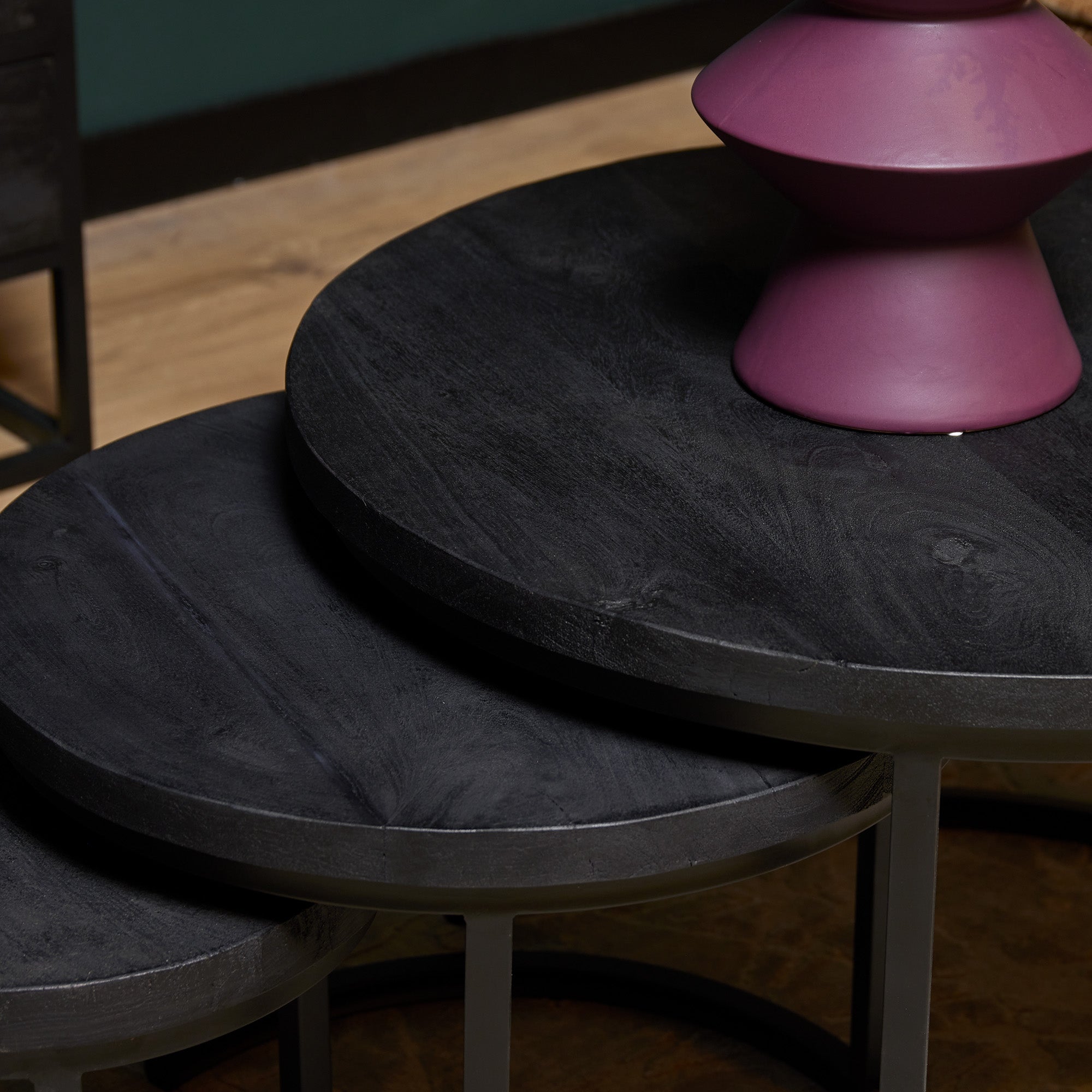 Salontafel Triole | Set van 3 | All Black