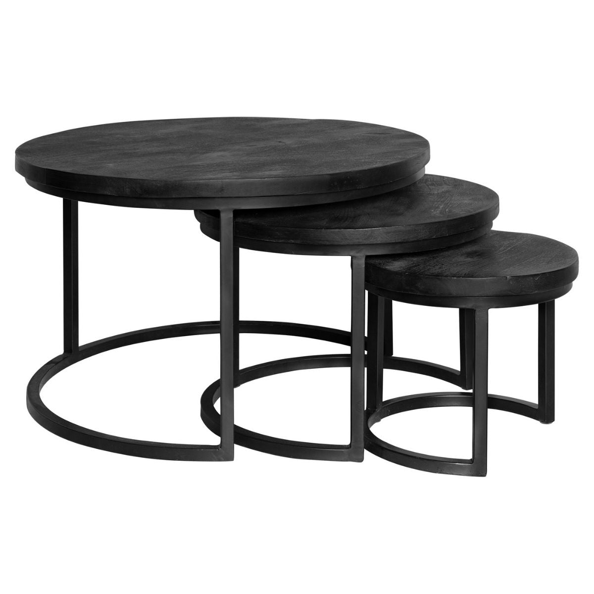 Salontafel Triole | Set van 3 | All Black