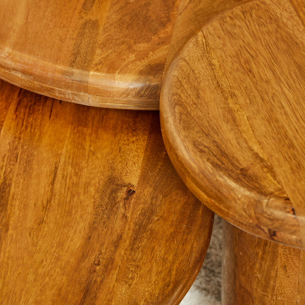 Salontafel Maya | Set van 3 | Massief mangohout