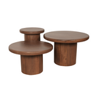 Salontafel Set Maya | 3-delig | Mango walnoot