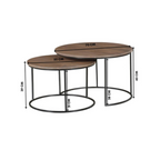Salontafel Maya | Set van 3 | Massief mangohout