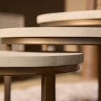 Salontafel Madison Sand | Set van 3 | Mangohout