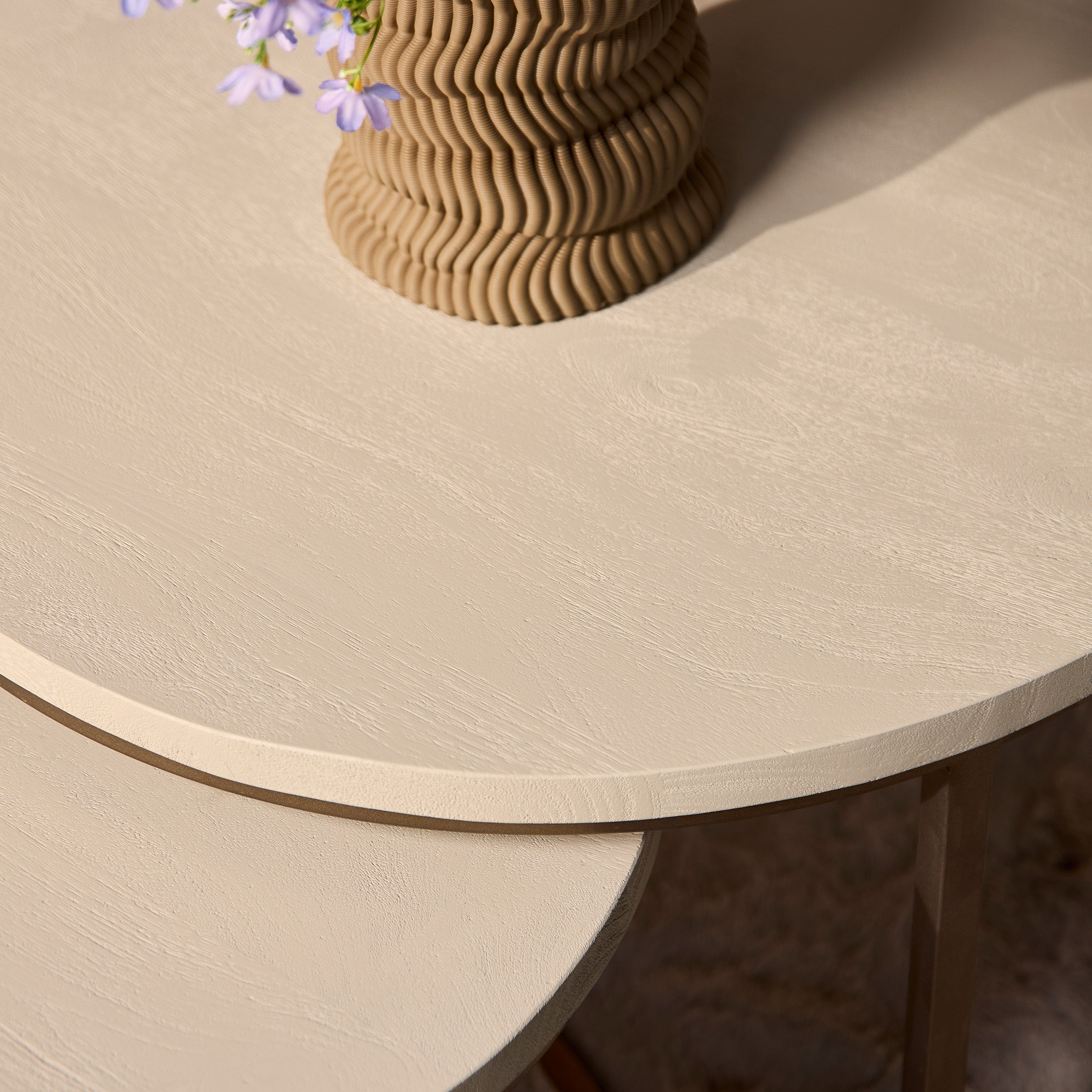 Salontafel Madison Sand | Set van 3 | Mangohout