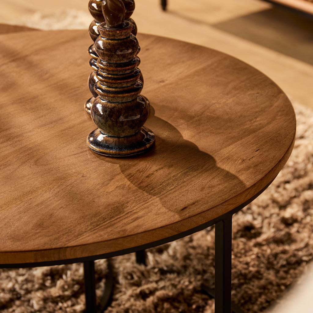 Salontafel Madison | Set van 2 | Massief mango naturel
