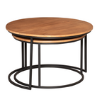 Salontafel Madison | Set van 2 | Massief mango naturel