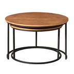 Salontafel Madison | Set van 2 | Massief mango naturel
