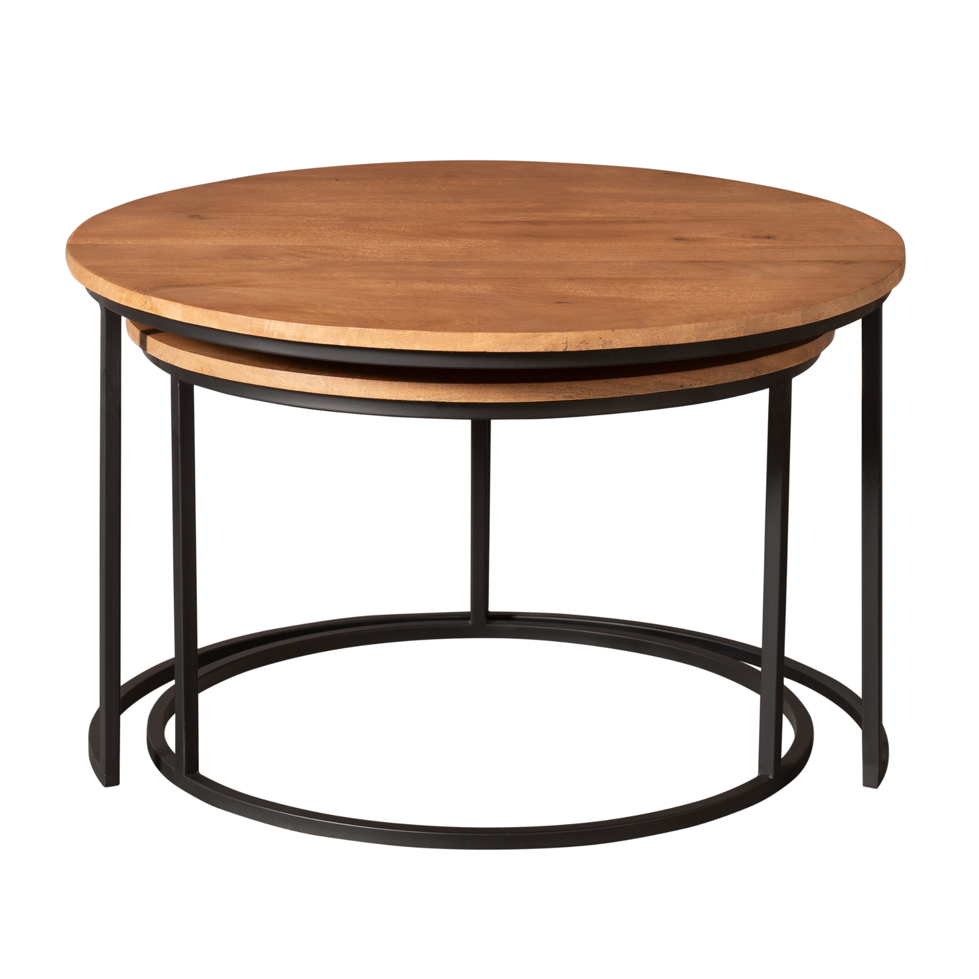 Salontafel Madison | Set van 2 | Massief mango naturel