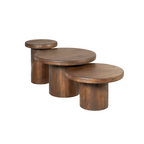 Salontafel Set Maya | 3-delig | Mangohout brown