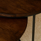 Salontafel Madison Brown | Set van 2 | Massief mango
