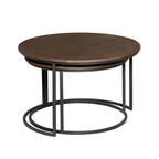 Salontafel Madison Brown | Set van 2 | Massief mango