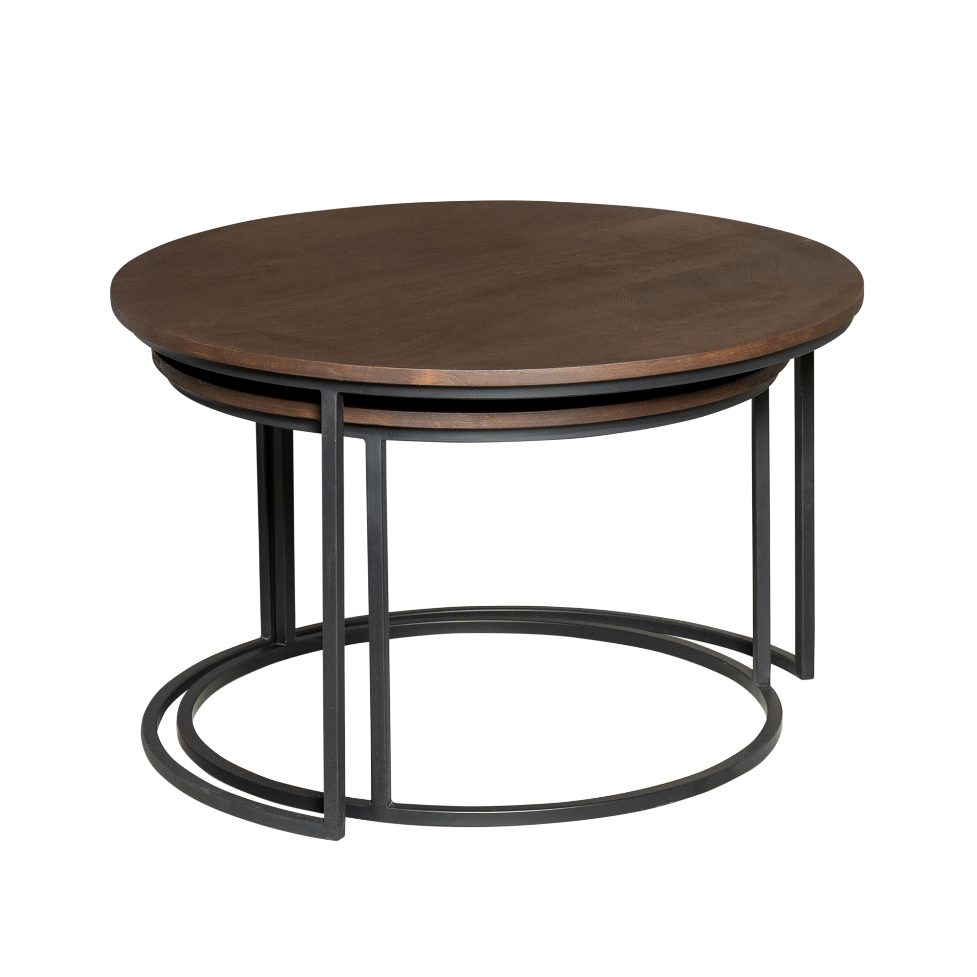 Salontafel Madison Brown | Set van 2 | Massief mango
