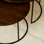 Salontafel Madison Brown | Set van 2 | Massief mango