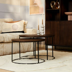 Salontafel Madison Brown | Set van 2 | Massief mango