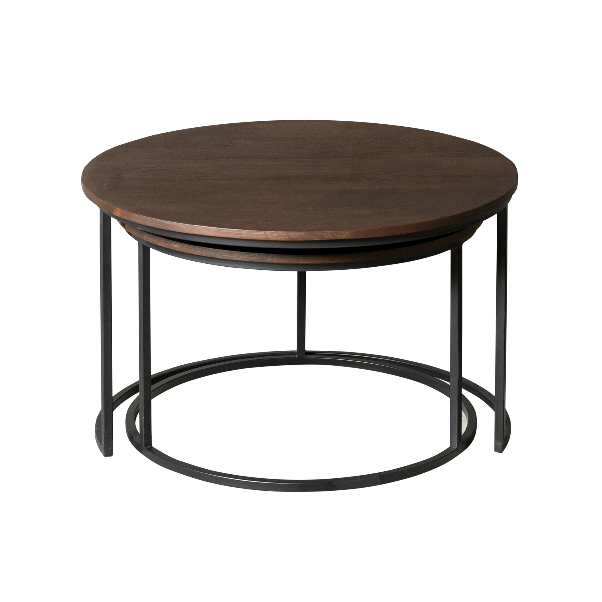 Salontafel Madison Brown | Set van 2 | Massief mango