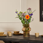 Eettafel Boomstam Boston | Mangohout | Mat zwart
