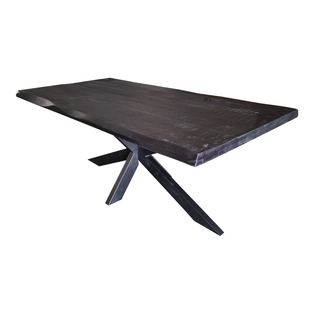 Boomstamtafel Boston Black | Mangohout | Mat zwart