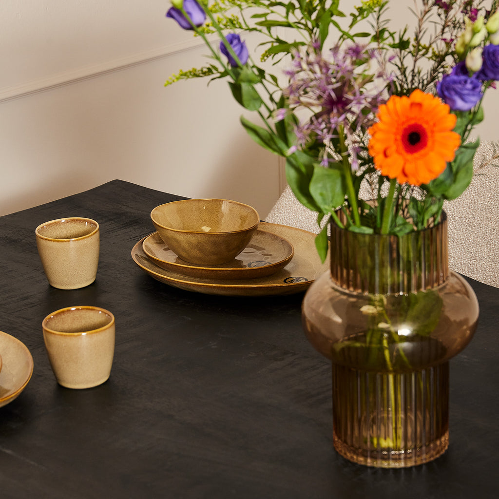 Eettafel Boomstam Boston | Mangohout | Zwart 240x100