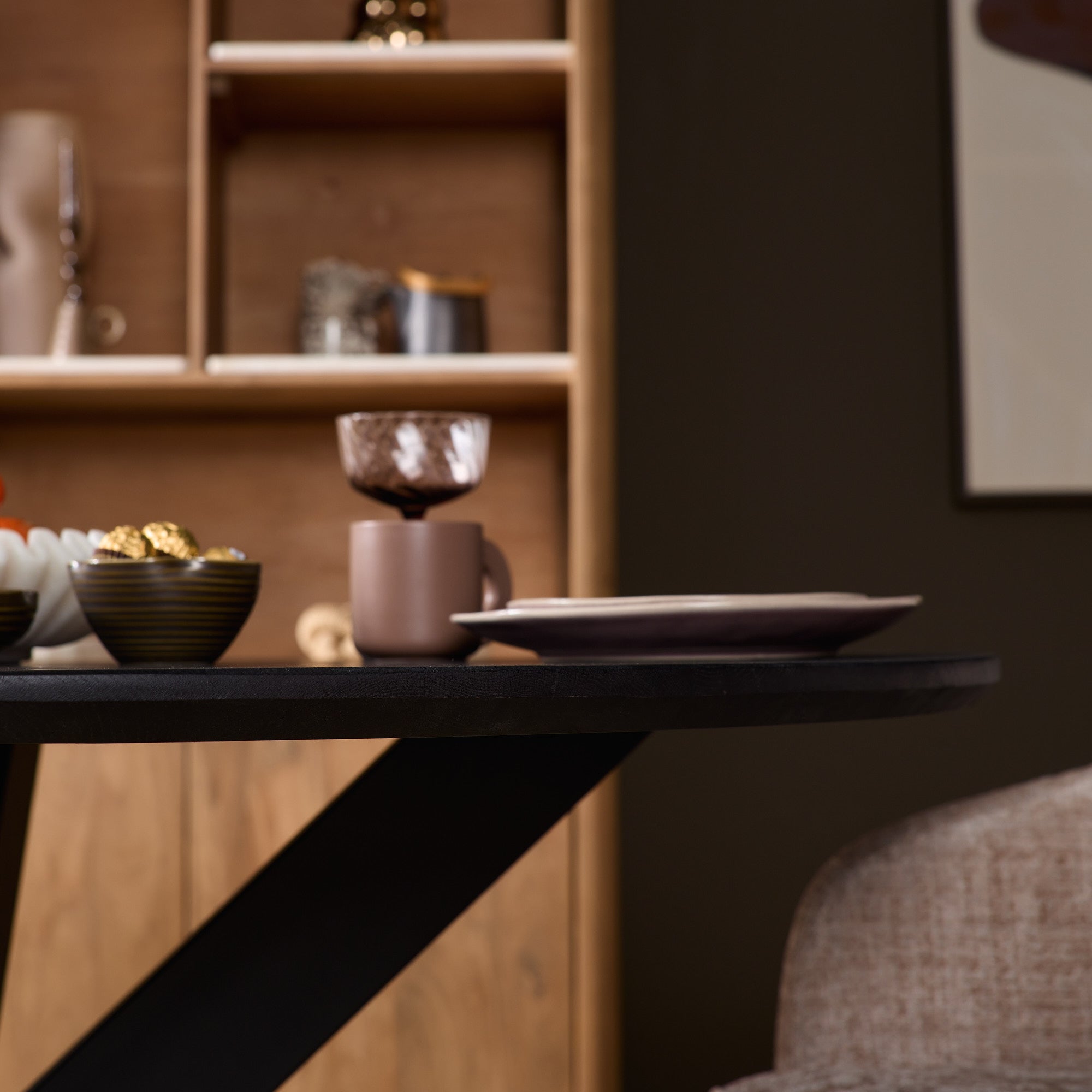 Eettafel Ferris | Rond Ø130 | Europees eiken naturel