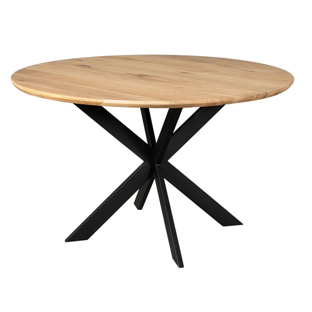 Eettafel Ferris | Rond Ø130 | Massief eiken naturel