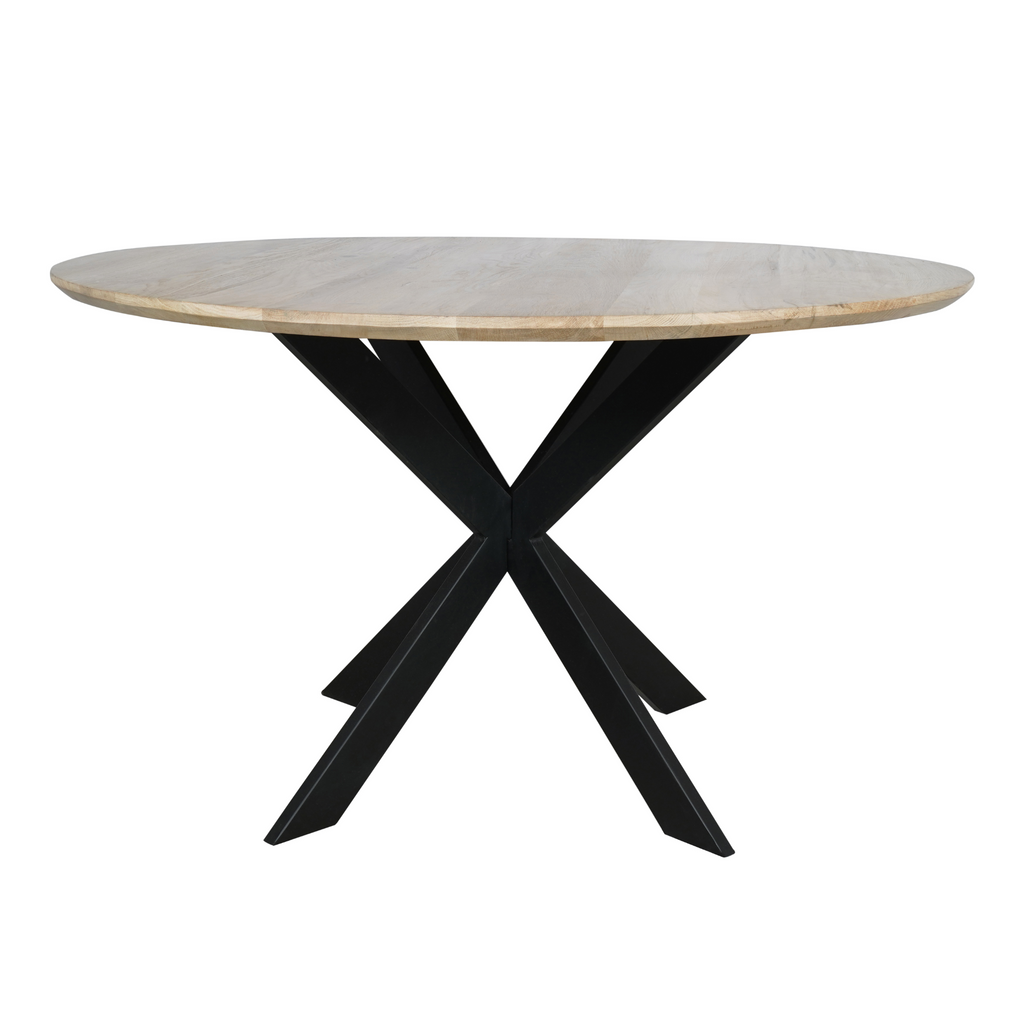 Eettafel Ferris | Rond Ø130 | Massief eiken naturel