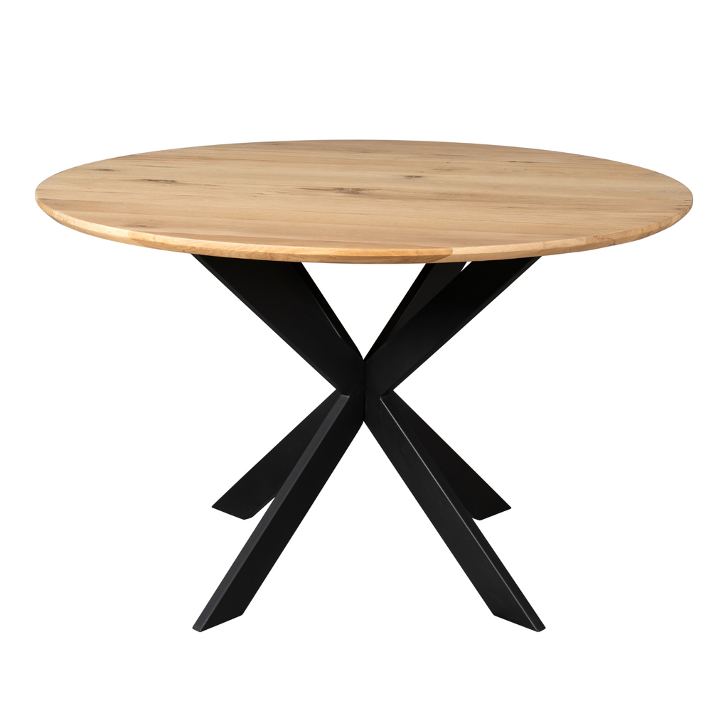 Eettafel Ferris | Rond Ø130 | Massief eiken naturel