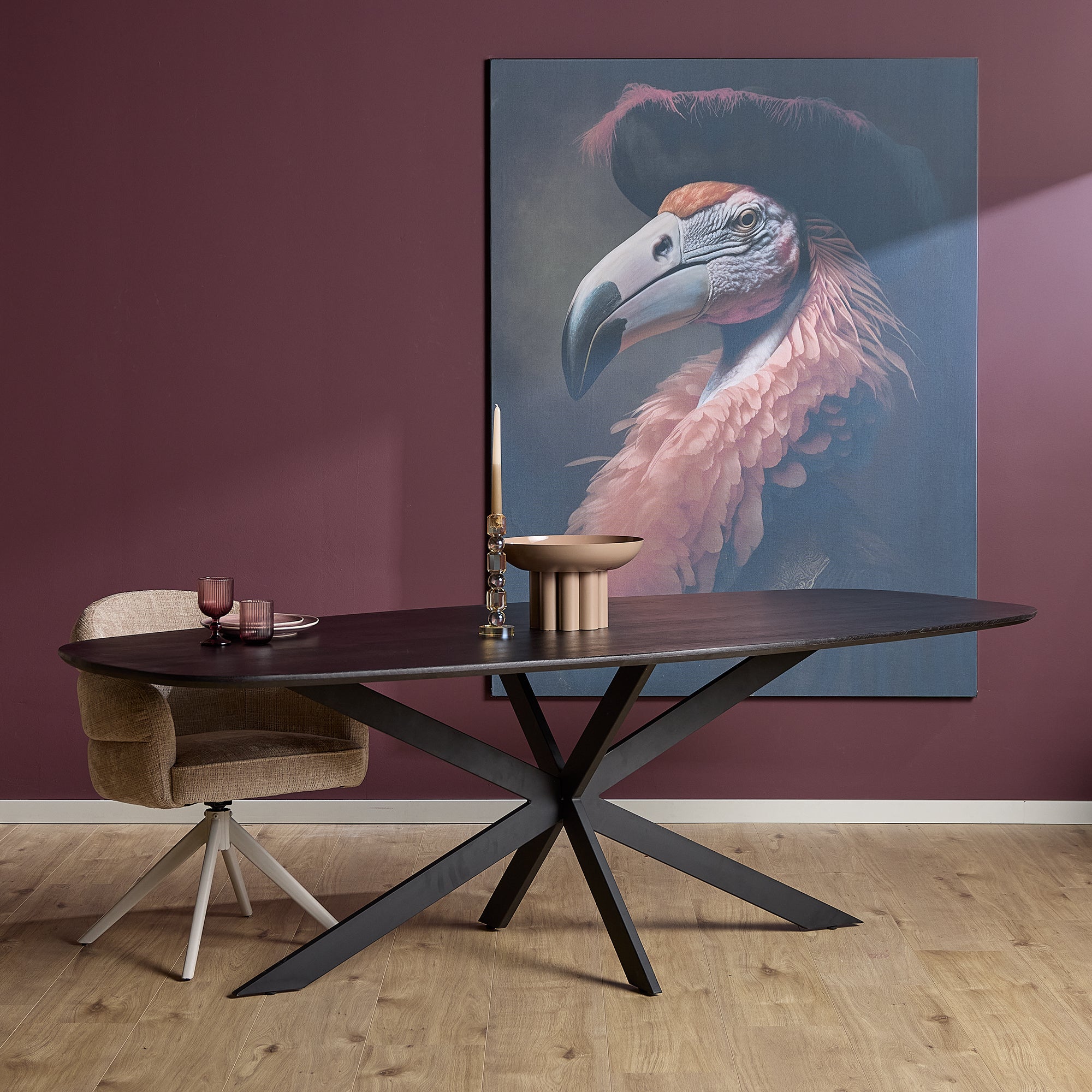 Eettafel Ferris | Massief eiken | 280x120 cm