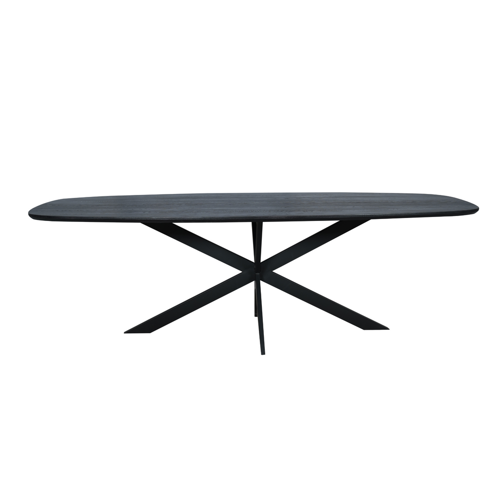 Eettafel Ferris | Massief Eiken 240x110 | Stalen frame