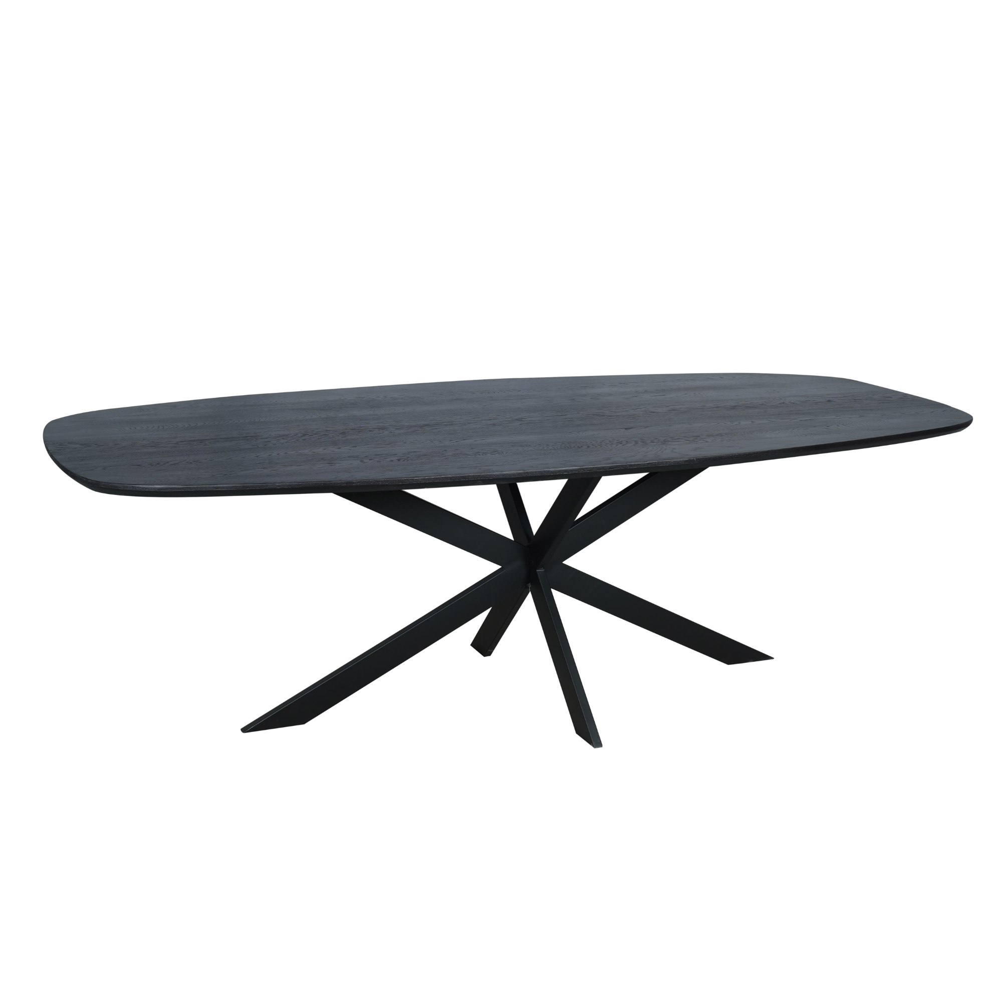 Eettafel Ferris | Massief Eiken 240x110 | Stalen frame