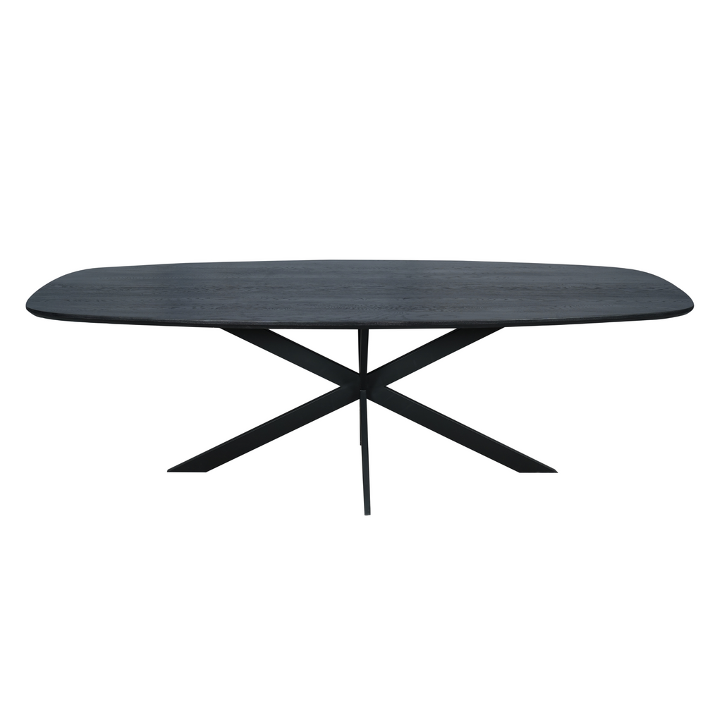 Eettafel Ferris | Massief Eiken 240x110 | Stalen frame