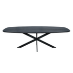 Eettafel Ferris | Massief Eiken 240x110 | Stalen frame