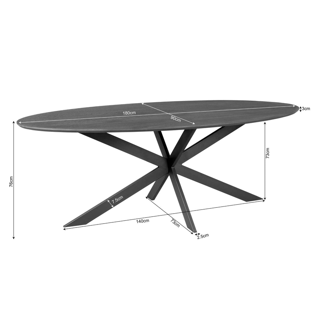 Eettafel Ferris | 3 cm | Europees eiken naturel