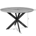 Eettafel Ferris | Ø130 cm | Europees eiken & staal