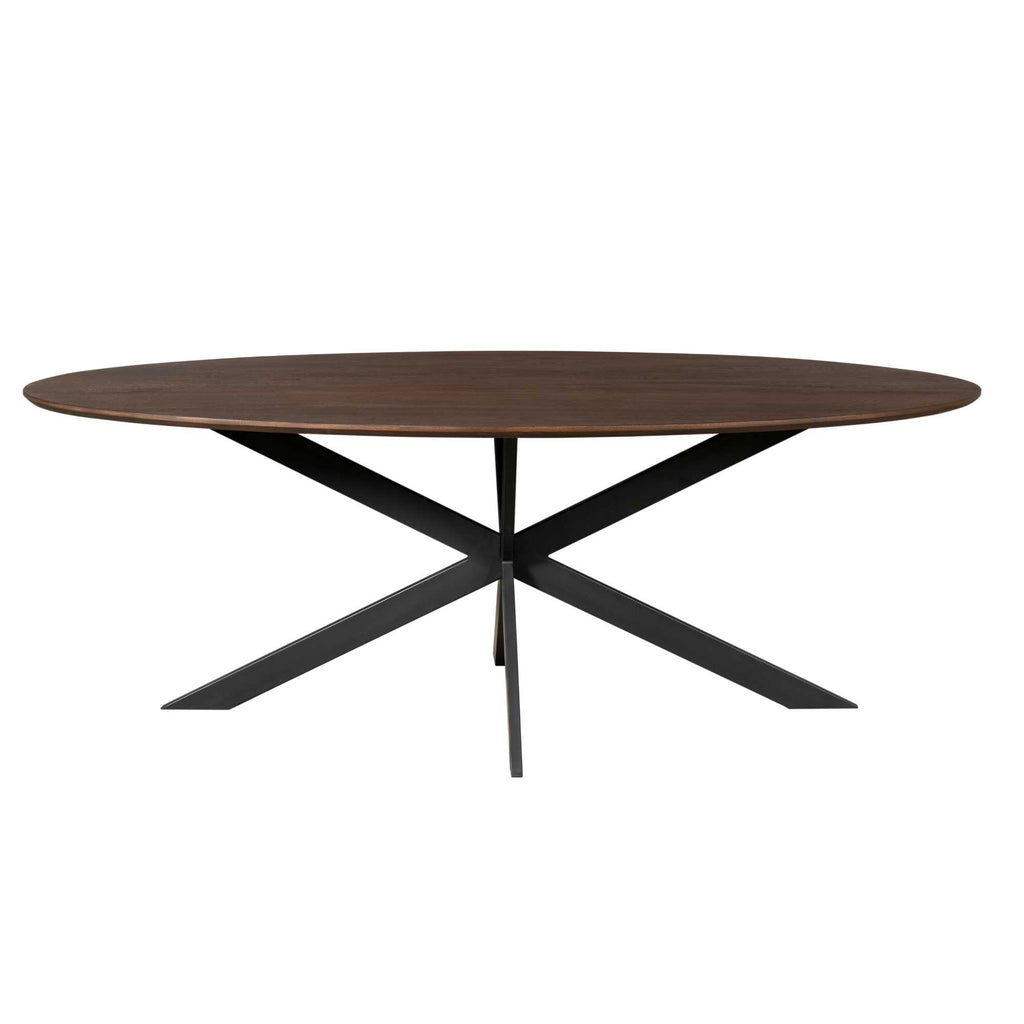 Eettafel Ferris | Massief Europees eiken | Stalen frame