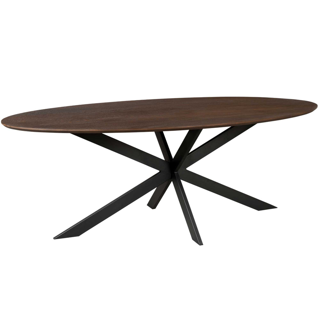 Eettafel Ferris | Massief Europees eiken | Stalen frame