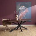 Eettafel Ferris | 3 cm Eiken | Stalen frame 180x90