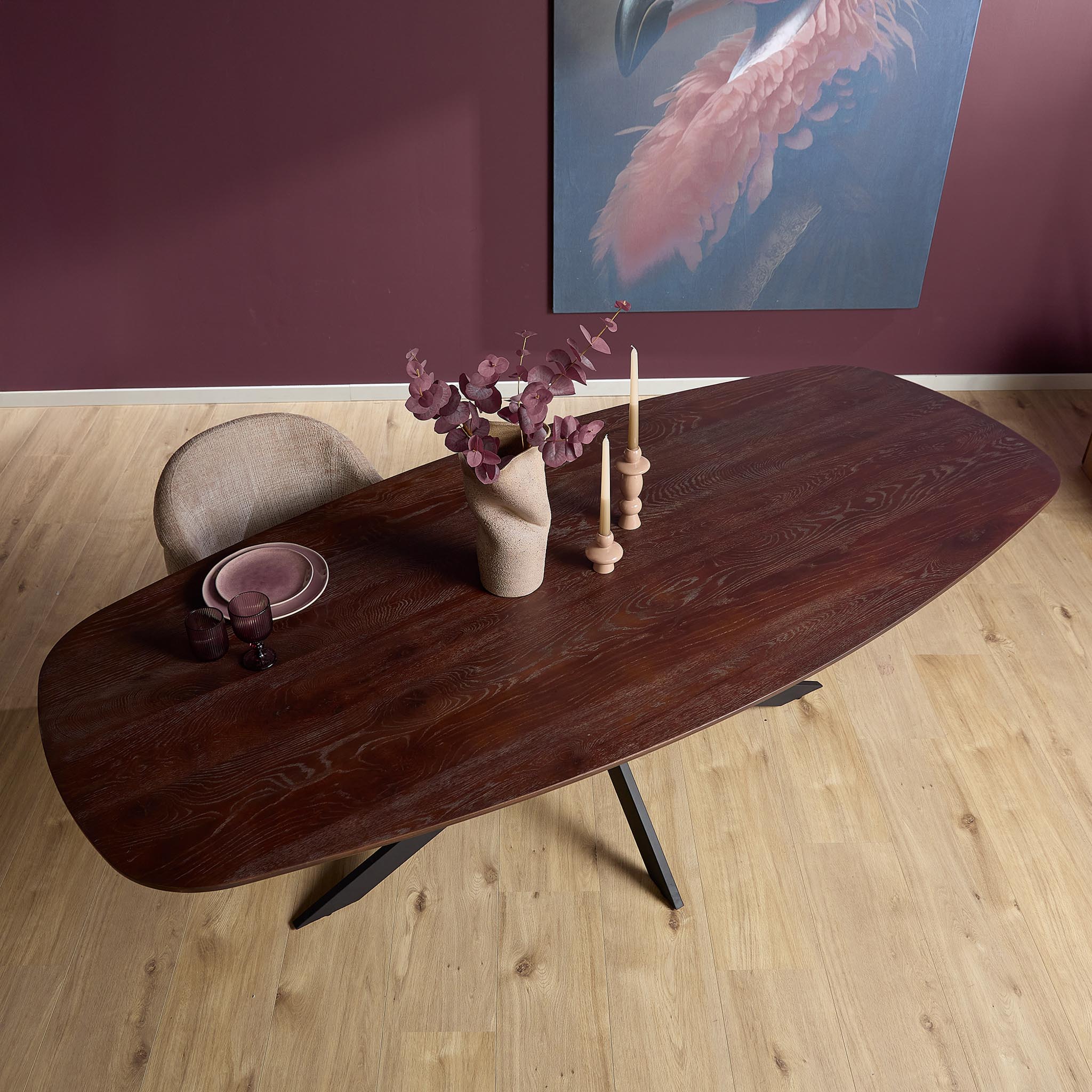 Eettafel Ferris | Massief eiken | 240x110 cm