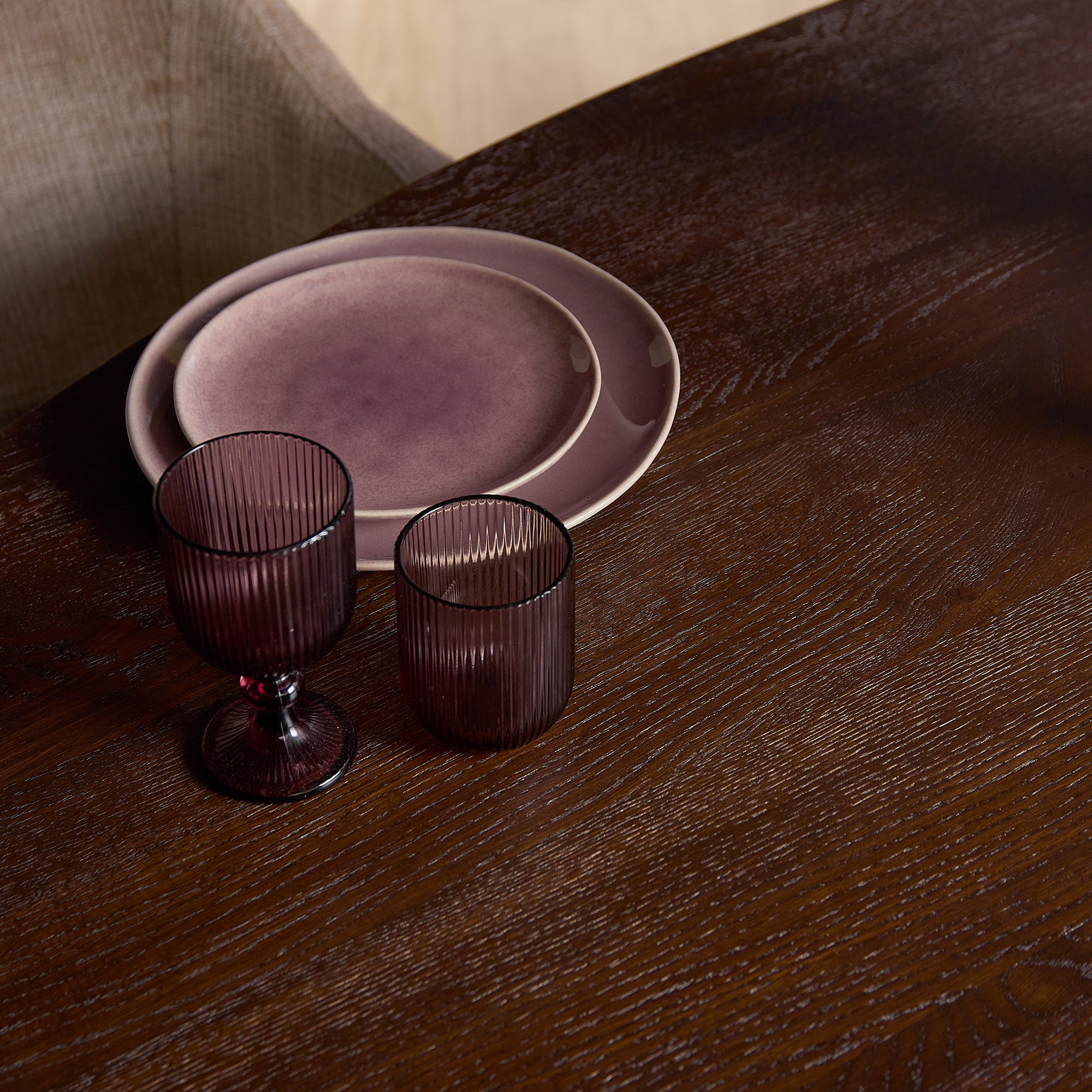 Eettafel Ferris | Massief eiken 3 cm | Stalen frame